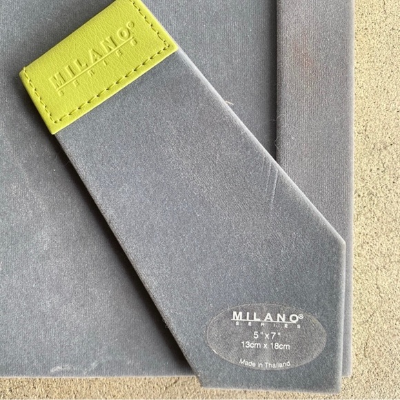 Milano Lime Green Soft Leather Photo Frame - Picture 7 of 8